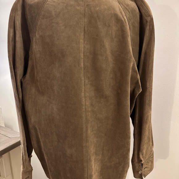 Vintage Georgetown Leather Design Suede Shirt/Jacket - Size M - Picture 4 of 13